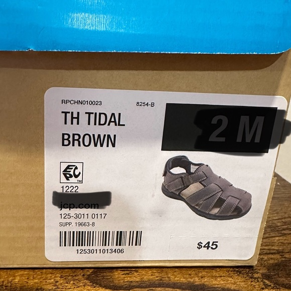 Thereabouts Boys Brown Tidal Sandals NWT Various Sizes - Picture 2 of 8